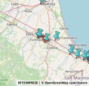 Mappa Via Bologna, 47032 Capocolle FC, Italia (21.16929)