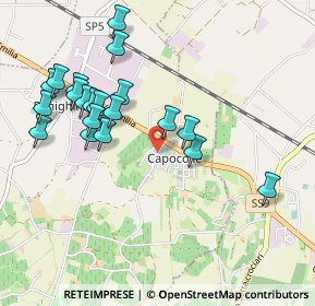 Mappa Via Bologna, 47032 Capocolle FC, Italia (1.0265)
