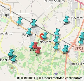 Mappa Via Bologna, 47032 Capocolle FC, Italia (2.179)