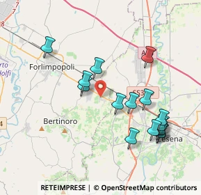 Mappa Via Bologna, 47032 Capocolle FC, Italia (4.07688)