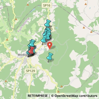 Mappa Via S. Casciano, 47015 Modigliana FC, Italia (1.39615)