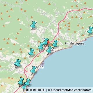 Mappa Via Corte, 17027 Pietra Ligure SV, Italia (5.59929)