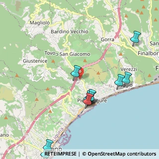 Mappa Via Corte, 17027 Pietra Ligure SV, Italia (2.87357)