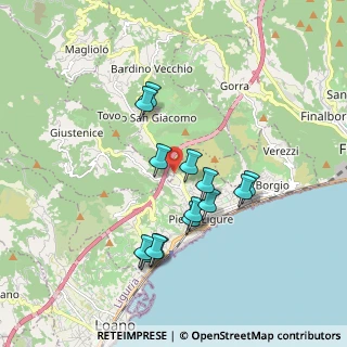 Mappa Via Corte, 17027 Pietra Ligure SV, Italia (1.68571)