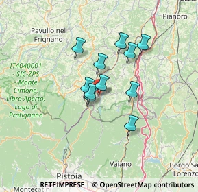 Mappa Via Guglielmo Marconi, 40030 Castel di Casio BO, Italia (9.84909)