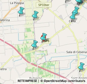 Mappa Via delle Rose, 47042 Bagnarola FC, Italia (3.3825)