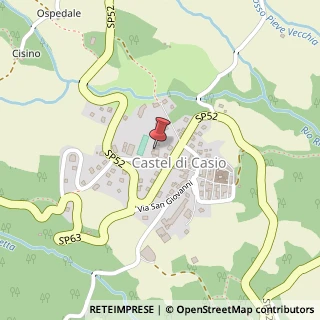 Mappa Via degli Alberghi, 12, 40030 Castel di Casio, Bologna (Emilia Romagna)
