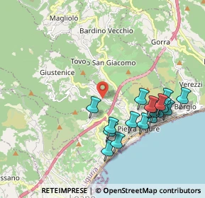 Mappa Via Trogeo, 17027 Fornaci SV, Italia (2.04167)