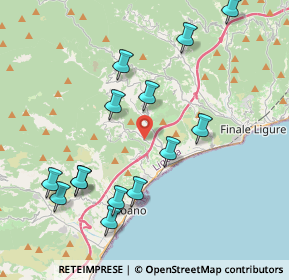 Mappa Via Trogeo, 17027 Fornaci SV, Italia (4.39143)