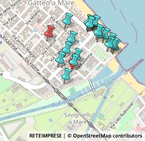Mappa Via Giacomo Matteotti, 47043 Cesenatico FC, Italia (0.2225)