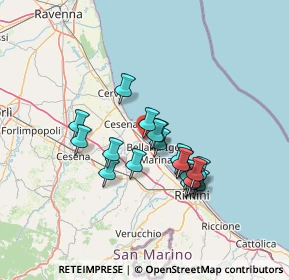 Mappa Via Giacomo Matteotti, 47043 Cesenatico FC, Italia (11.3005)