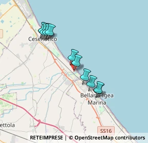 Mappa Via Giacomo Matteotti, 47043 Cesenatico FC, Italia (3.41583)