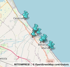 Mappa Via Giacomo Matteotti, 47043 Cesenatico FC, Italia (2.49167)