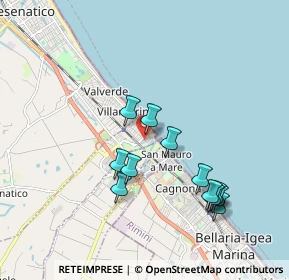 Mappa Via Giacomo Matteotti, 47043 Cesenatico FC, Italia (1.83083)