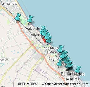 Mappa Via Giacomo Matteotti, 47043 Cesenatico FC, Italia (2.1795)