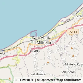 Mappa Sant'Agata di Militello