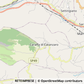 Mappa Caraffa di Catanzaro