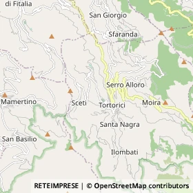 Mappa Tortorici