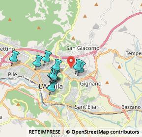 Mappa Via Alfonso Vastarini, 67100 L'Aquila AQ, Italia (1.53545)