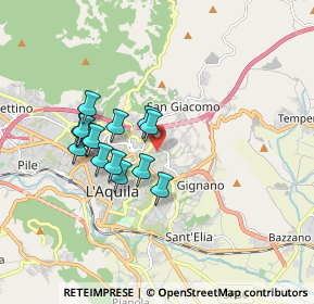 Mappa Via Alfonso Vastarini, 67100 L'Aquila AQ, Italia (1.52857)