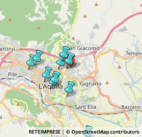 Mappa Via Alfonso Vastarini, 67100 L'Aquila AQ, Italia (1.55182)