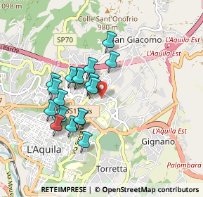 Mappa Via Alfonso Vastarini, 67100 L'Aquila AQ, Italia (0.795)