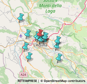 Mappa Via Alfonso Vastarini, 67100 L'Aquila AQ, Italia (4.58467)