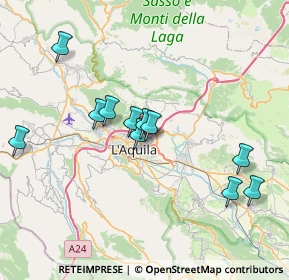 Mappa Via Alfonso Vastarini, 67100 L'Aquila AQ, Italia (7.30091)