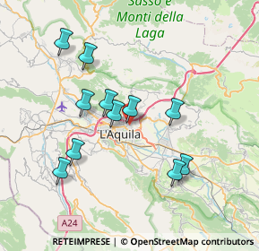 Mappa Via Alfonso Vastarini, 67100 L'Aquila AQ, Italia (7.17182)