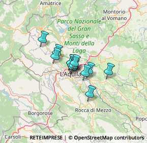 Mappa Via Alfonso Vastarini, 67100 L'Aquila AQ, Italia (6.88769)