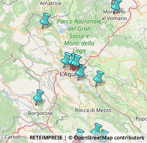 Mappa Via Alfonso Vastarini, 67100 L'Aquila AQ, Italia (24.36875)