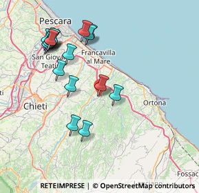 Mappa Via Gabriele D'Annunzio, 66010 Miglianico CH, Italia (8.52588)