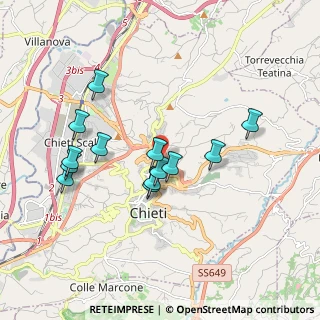 Mappa Via dei Carecini, 66100 Chieti CH, Italia (1.79077)