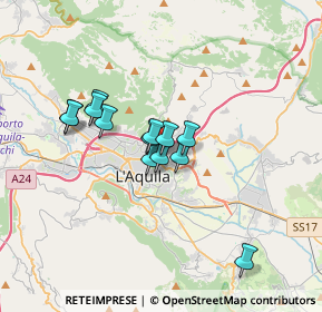 Mappa Via Alcide de Gasperi, 67100 L'Aquila AQ, Italia (2.63615)