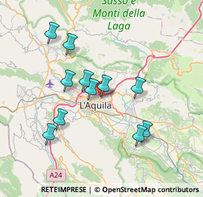 Mappa Via Alcide de Gasperi, 67100 L'Aquila AQ, Italia (7.07364)