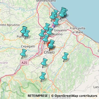 Mappa Via dei Crociferi, 66100 Chieti CH, Italia (8.296)