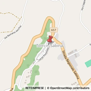 Mappa Corso Foronovo,  2, 02049 Torri in Sabina, Rieti (Lazio)