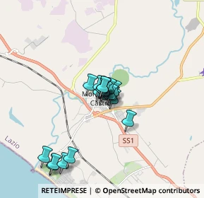 Mappa Via Gravisca, 01014 Montalto di Castro VT, Italia (1.151)