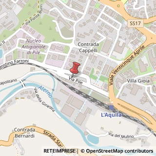 Mappa Via Francesco Pantaleo, 47, 67100 L'Aquila, L'Aquila (Abruzzo)