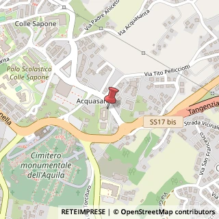 Mappa Via Francesco Savini, 7/A, 67100 L'Aquila, L'Aquila (Abruzzo)