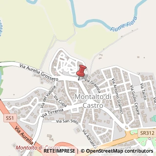 Mappa Via Aurelia Tarquinia, 4, 01014 Montalto di Castro VT, Italia, 01014 Montalto di Castro, Viterbo (Lazio)