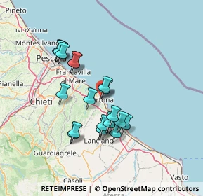 Mappa Via del Giglio, 66026 Ortona CH, Italia (12.8625)