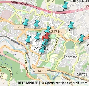 Mappa Corso Principe Umberto, 67100 L'Aquila AQ, Italia (0.70385)