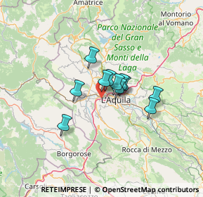 Mappa Via G. Saragat, 67100 L'Aquila AQ, Italia (8.60727)