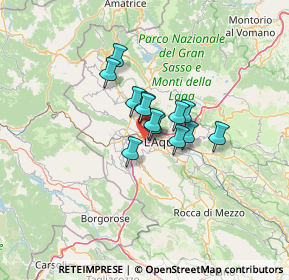 Mappa Via G. Saragat, 67100 L'Aquila AQ, Italia (7.78385)