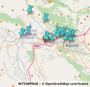 Mappa Via G. Saragat, 67100 L'Aquila AQ, Italia (3.158)