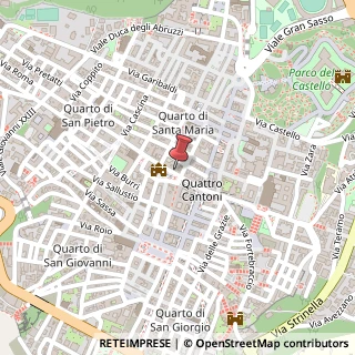 Mappa Piazza del Palazzo, 4, 67100 L'Aquila, L'Aquila (Abruzzo)