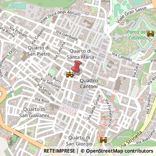 Mappa Piazza del Palazzo,  9, 67100 L'Aquila, L'Aquila (Abruzzo)