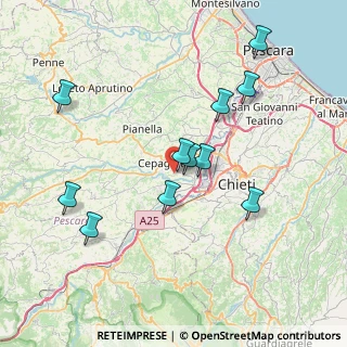 Mappa Via III Croci, 65012 Cepagatti PE, Italia (7.88636)