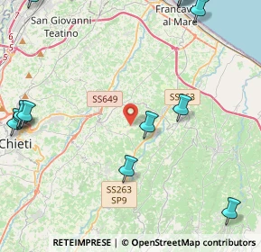 Mappa Contrada S. Stefano, 66010 Ripa teatina CH, Italia (7.38444)